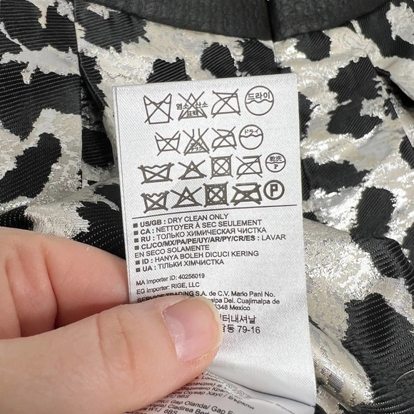 NWT Banana Republic Monogram Metallic Leopard Print Box Pleated Mini Skirt - Picture 12 of 15